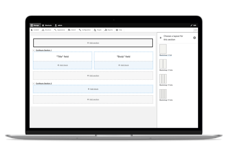 Create great pages easily with the new built-in Layout Builder in Sublime+ for Drupal 10